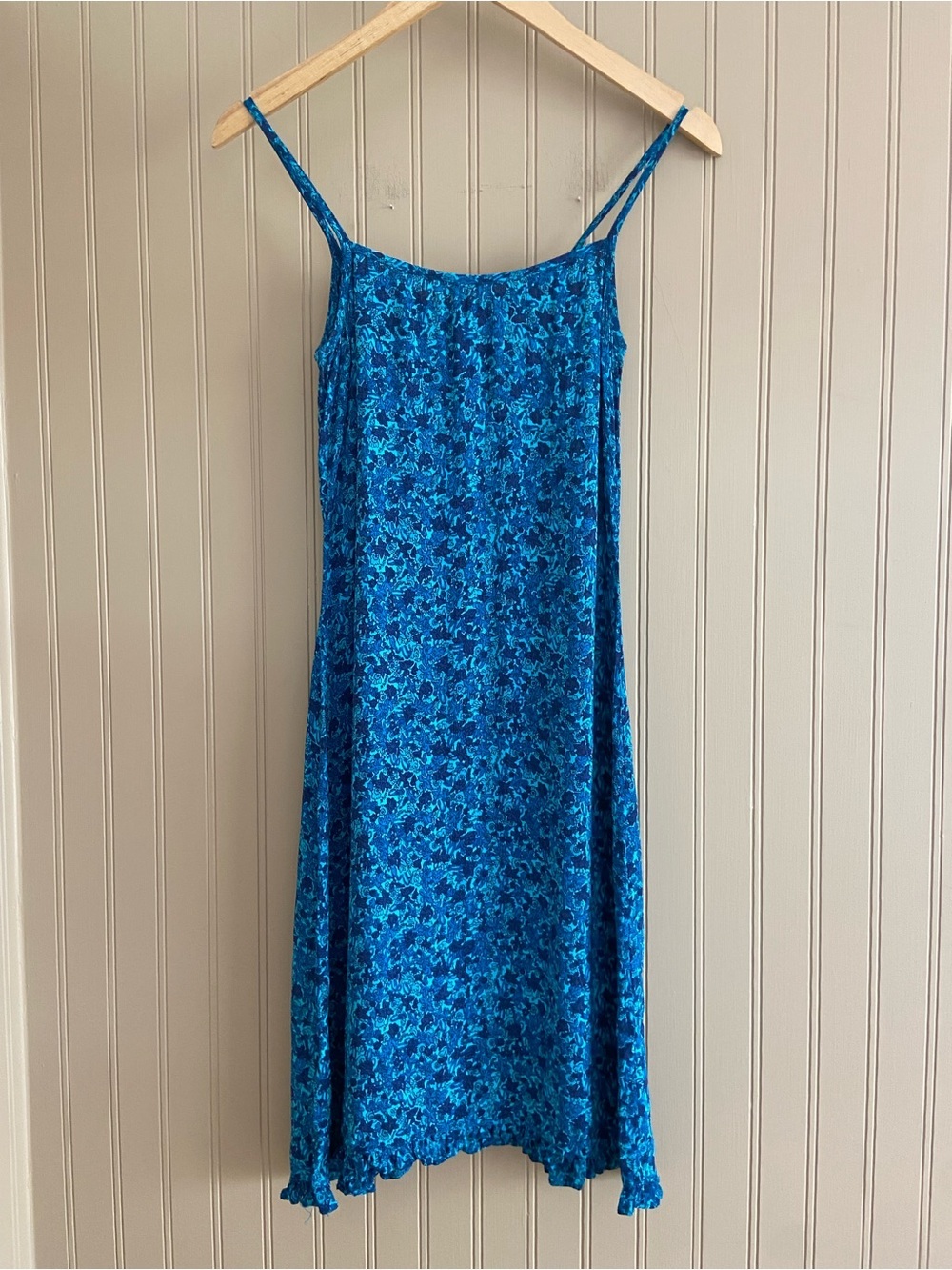 Vintage Smart Set Y2K Blue Floral Mini Dress